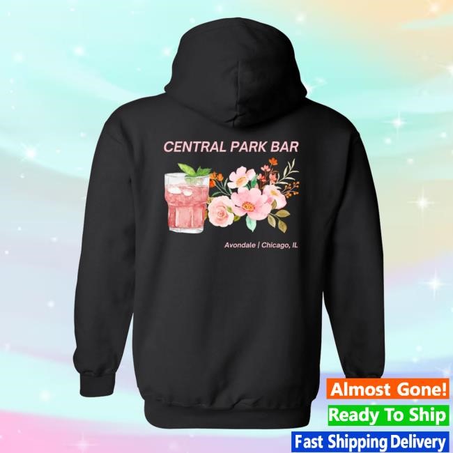 Central Park Bar Avondale Chicago, Il Tee Shirt Four Entertainment Group Merch Store Central Park Bar - Pink Cocktail Hoodie