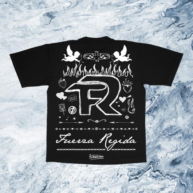 Fuerza Regida Merch Store Love Sketch T-Shirt