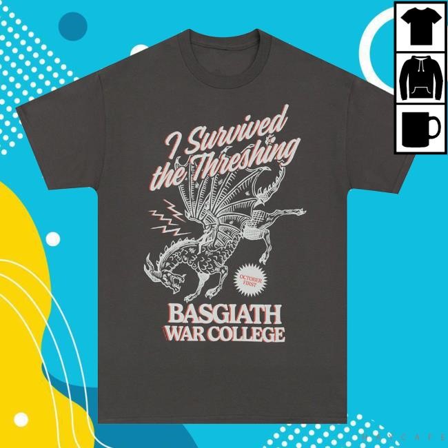 Out Of Print Merch Shop Fourth Wing I Survived The Threshing Unisex Shirts