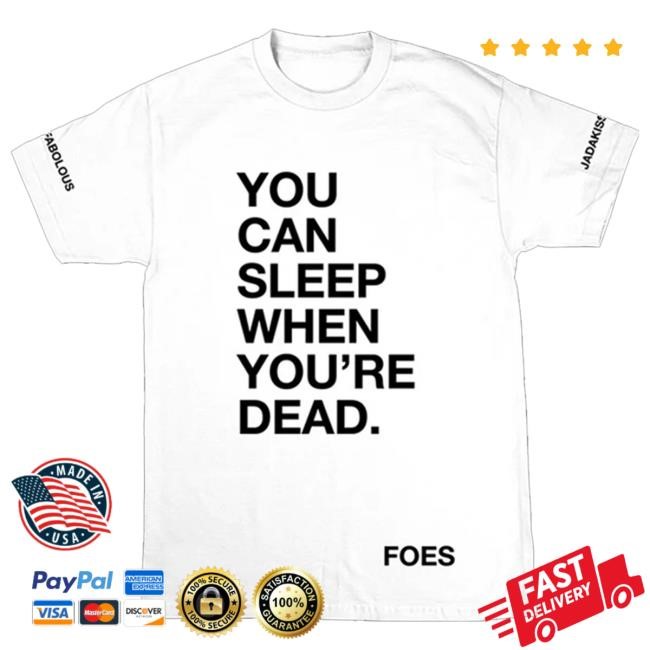 Trending Fabolous & Jadakiss Merch Sleep When You're Dead T-Shirt White Crewneck Sweatshirt