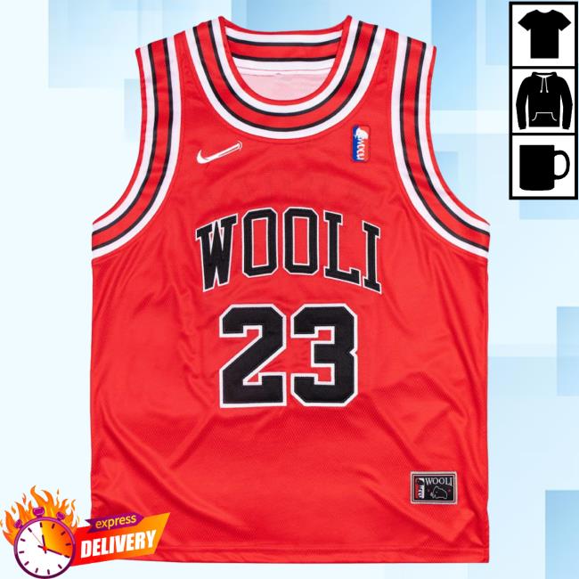 Official Wooli Merch Bar Woolidrop Wooli Red Chicago Basketball Jersey Top Shirt Wooli Music MerchBar