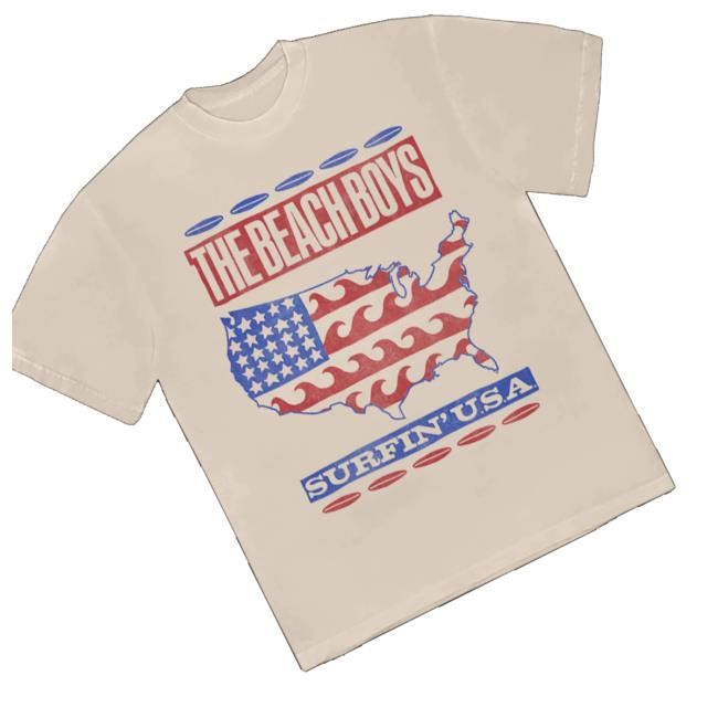 Official The Beach Boys Surfin' Usa Flag Tank Top
