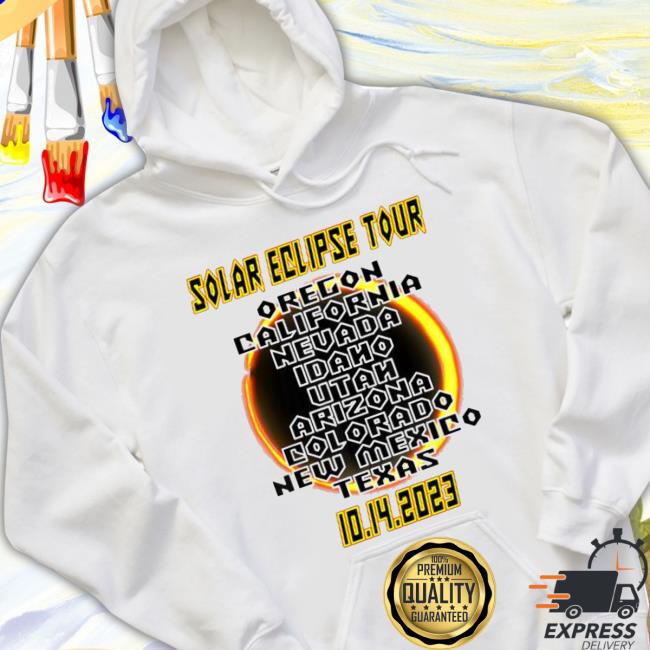 Solar Eclipse Tour 2023 9 States in Path of Annularity T Shirt