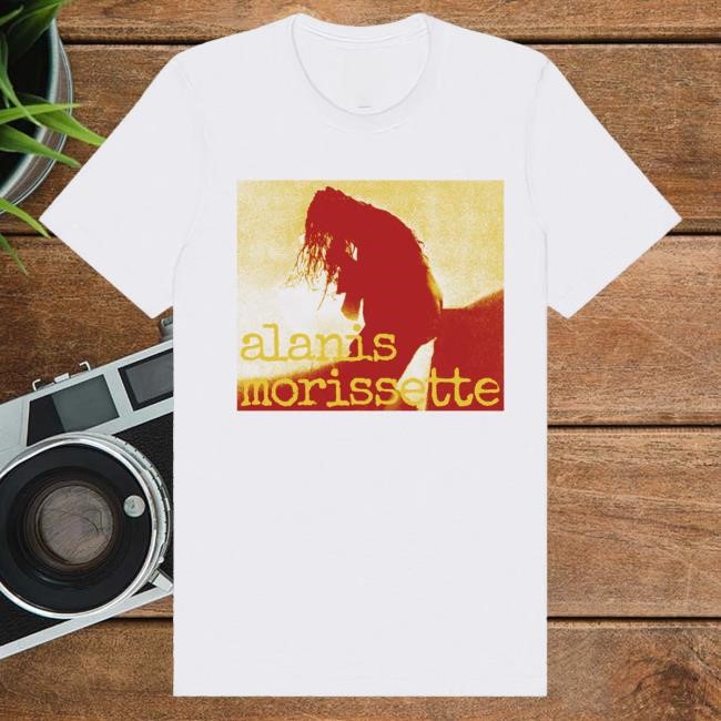 Official Alanis Morissette Shop Merch Alanis Yellow Silhouette White Classic Shirt