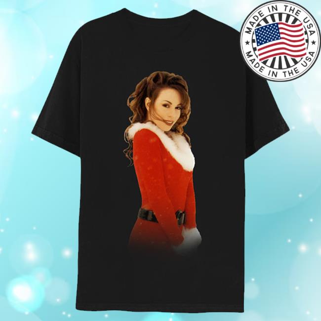 Official Mariah Carey Merch Store Shop Merry Christmas Photo T Shirt MariahCarey