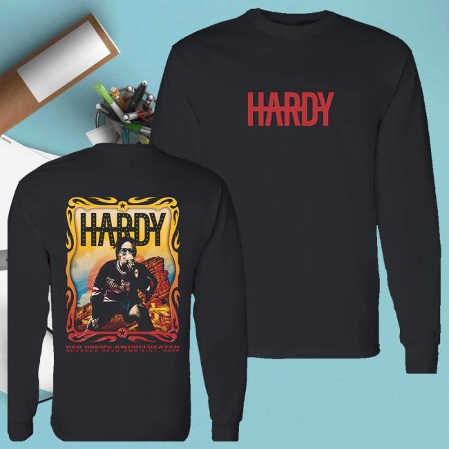 Hardy Official Merch Store Red Rocks 2024 Hoodie