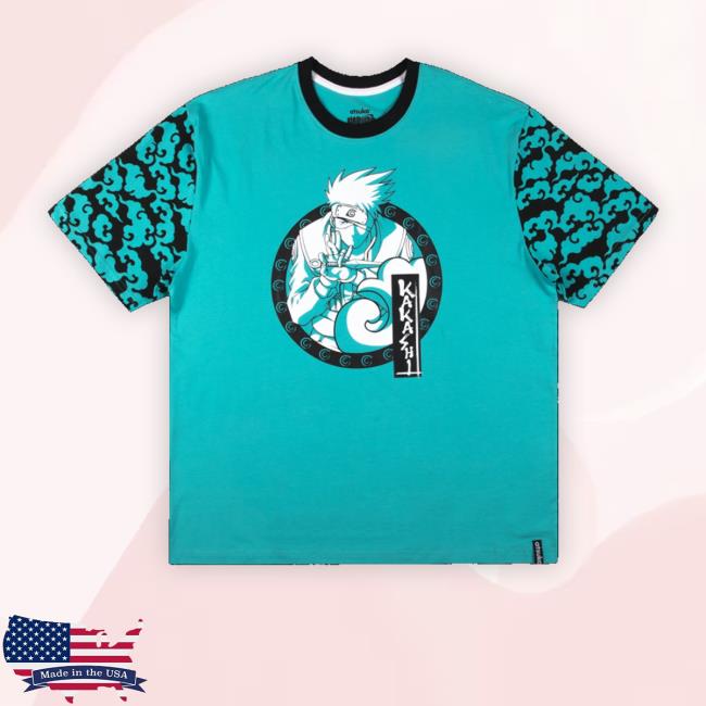Official Kakashi Pattern Sleeve Teal Sweater