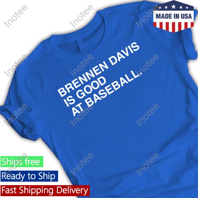 Official Obviousshirts Store Brennen Davis Is Good At Baseball Sweatshirt