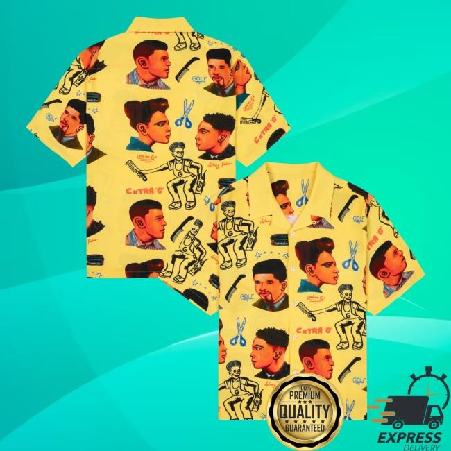 Golf Wang Merch Store Barbershop Rayon Button Up Tee