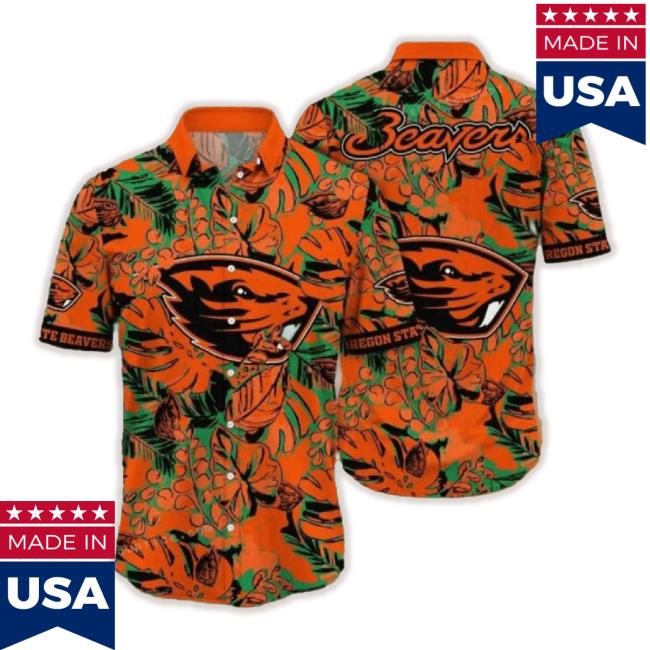 Trending Ncaa Oregon State Beavers Flower Button Up Hawaiian New Shirt Oregon State Beavers Gift