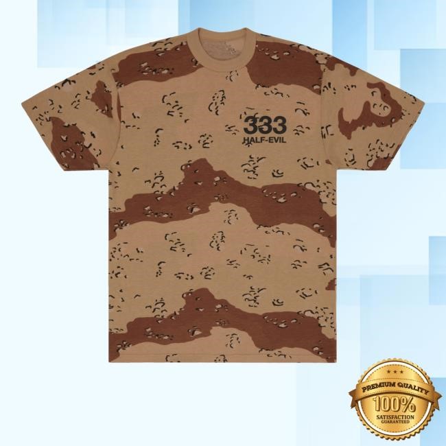 333 Halfevil Desert Camo Logo Shirt