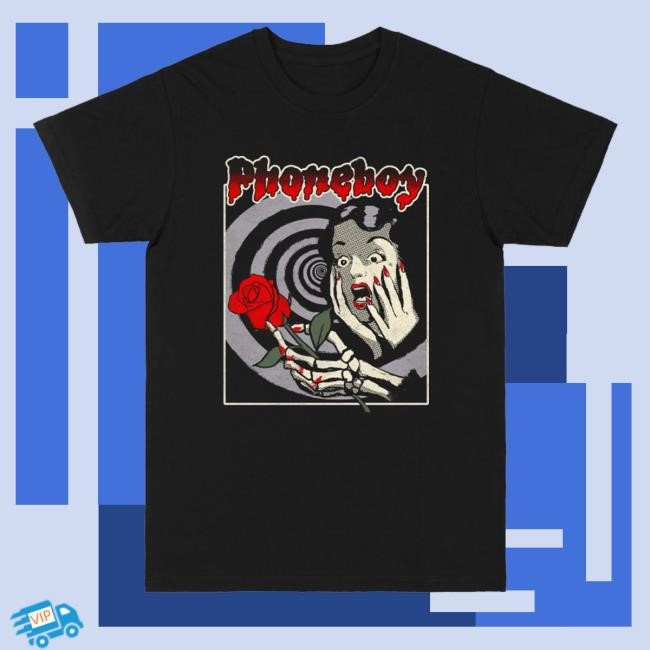 Phoneboy Merch Shop Skeleton Rose T Shirt