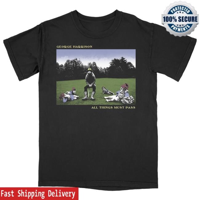 Official George Harrison Merch All Things Must Pass Black Hoodie