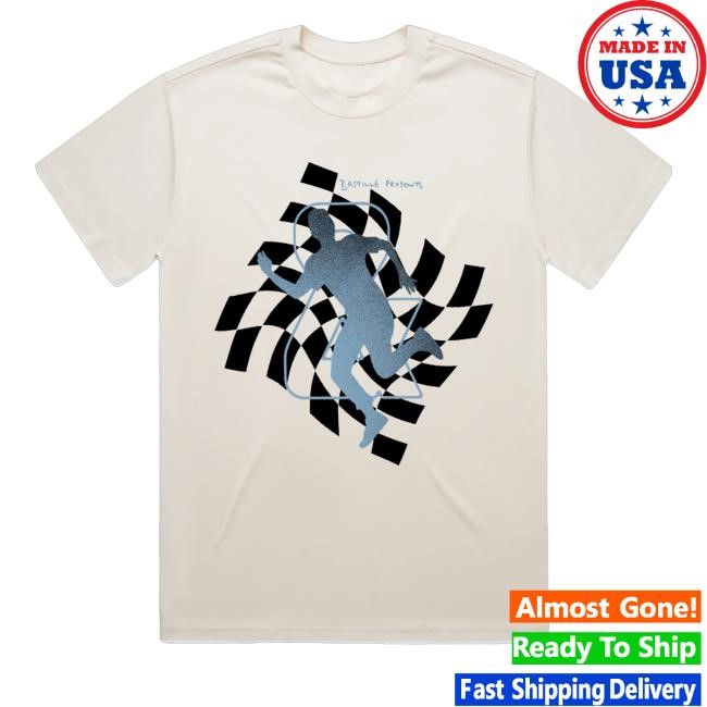 Bastille Merch Shop Bastille Checkered Man Natural T Shirt