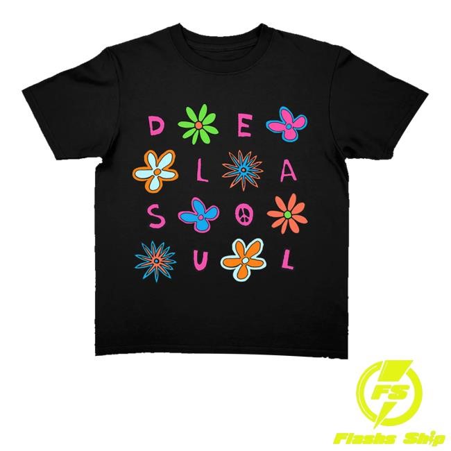 Official De La Soul Official Store Checkered Daisy Black Toddler Tee Shirt Official Checkered Daisy Black Toddler T Shirt