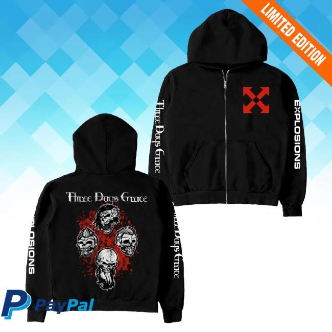 Trending Three Days Grace Merch Explosions Tour Tank Top