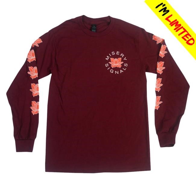 Merchnow Merch Misery Signals Flower Maroon T-Shirt