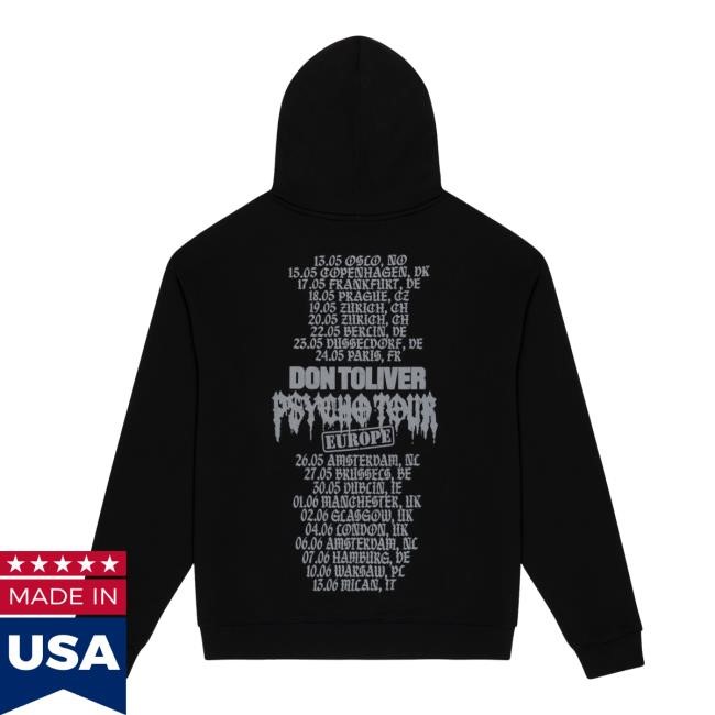 Official Don Toliver Psycho Tour Emblem Tee