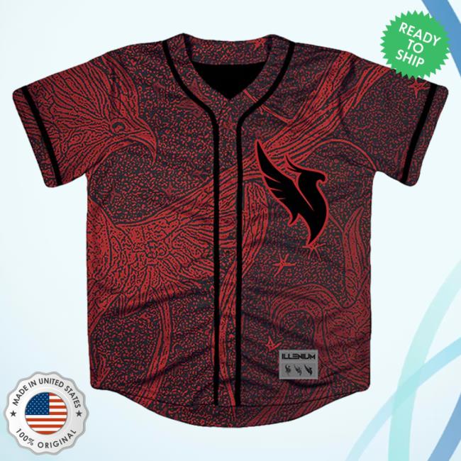 Official Illenium Merch Store Illenium 2023 Tour Baseball Jersey Popover Shirt Illenium Shop