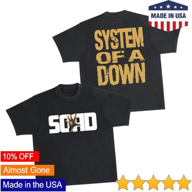 System Of A Down Merch Gold Hand t-shirt, hoodie, tank top, sweater and long sleeve t-shirt
