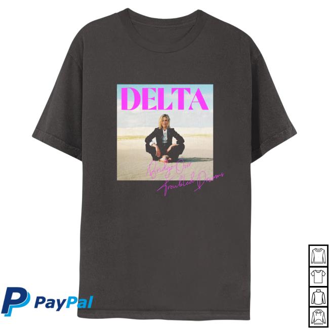 Official Merch Bar Delta Goodrem Bridge Over Troubled Dreams Tour Crew neck Sweatshirt MerchBar
