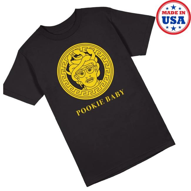 Official Prof Pookie Baby Black Gold Foil Tee