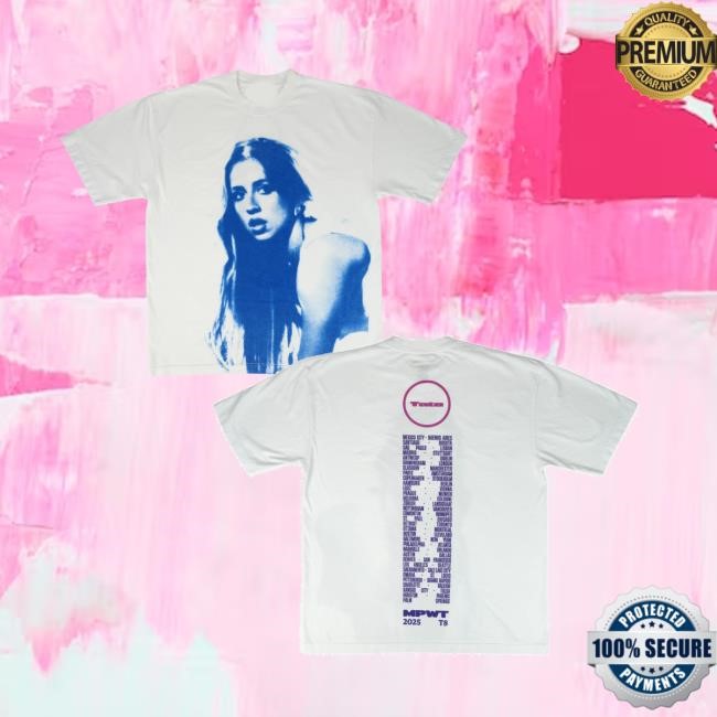 Tate Mcrae White Blue Photo Long Sleeve T Shirt