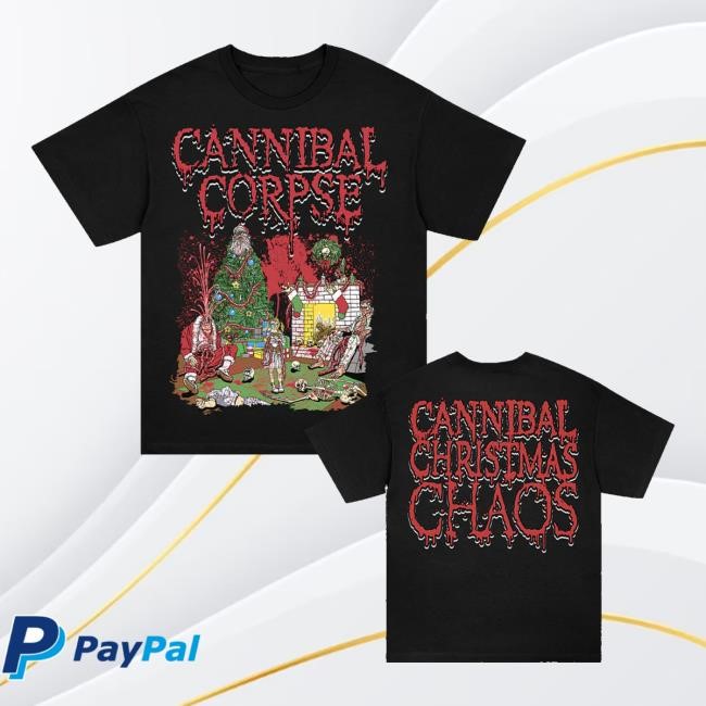 Cannibalcorpse Merch Store Cannibal Corpse Christmas Chaos 2 Hooded Sweatshirt