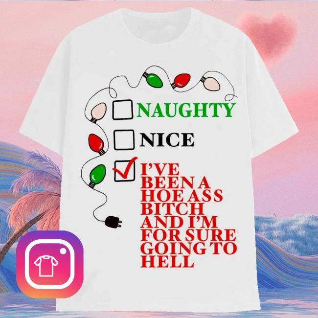 Trending Teenhearts Merch Store Naughty Or Nice Shirt