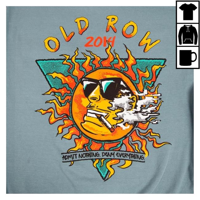 Trending Old Row Merch The Smokin' Sun Zip Hoodie