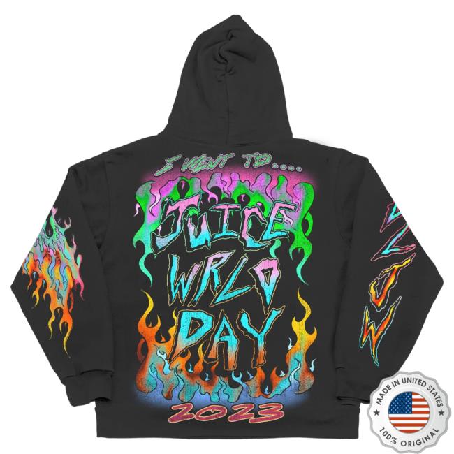 Official 999 Club Juice Wrld Merch Store Up In Flames Pull Over Hoodie Black 999Club Clothing Juicewrld