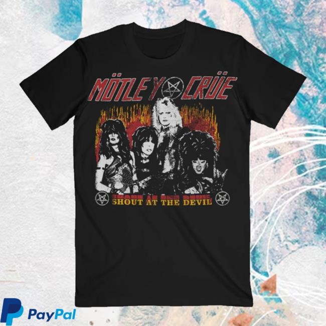 Official Motley Crue Merch Shop Store Shout At The Devil New Shirt
