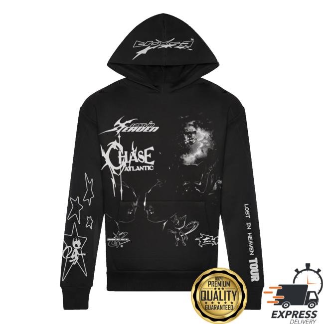 Chase Atlantic Official Online Store Lost In Heaven Black/White 2025 Tour Tee Shirt