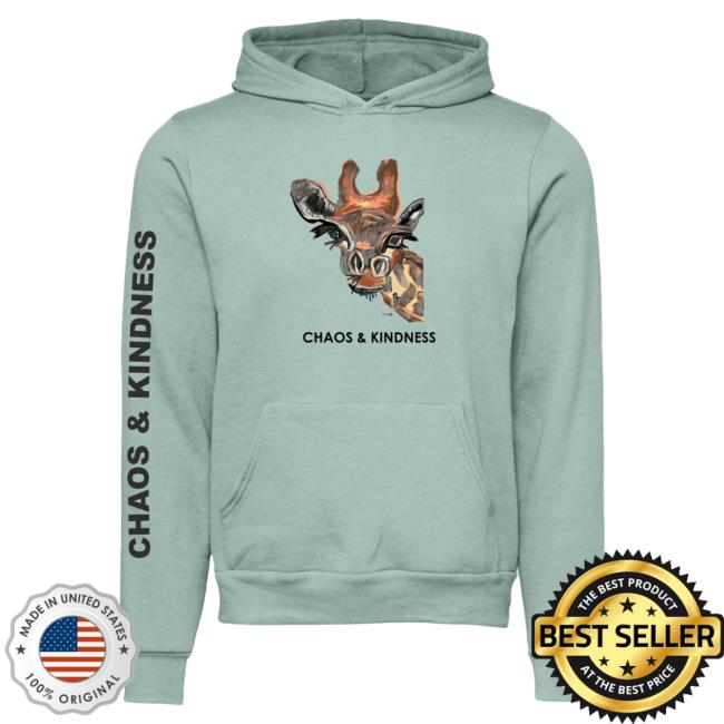 Official Chaos And Kindness Store Viktor V. Giraffe Sweatshirts Dusty Blue