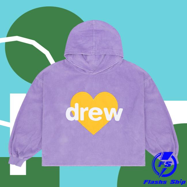 Official Drew House Merch Store Shop Infinite Love Boxy Crew neck Sweatshirt Lavender DrewHouse Apparel Clothing
