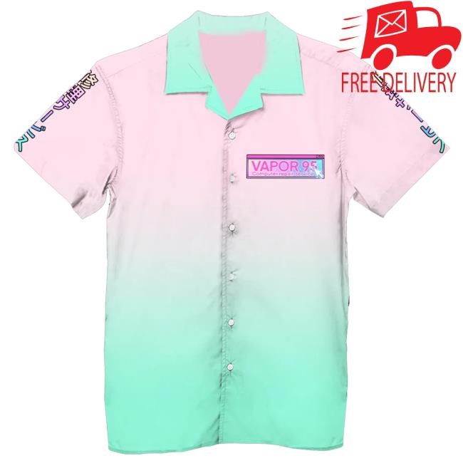 Official Vapor95 Merch Repair Service Hawaiian Tee