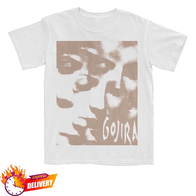 Official Gojira White Bannon Shirt Tee Shirt