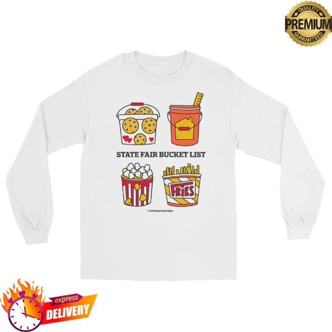 Official Startribune Store State Fair Bucket List Long Sleeve Shirt