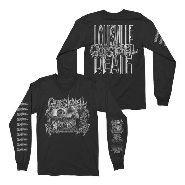 Night Shift Merch Store Gates To Hell - Resurrected Long Sleeve Hooded Sweatshirt
