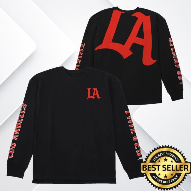 Callofdutyleague Merch La Thieves Black Heavyweight Long Sleeve Tee Shirt