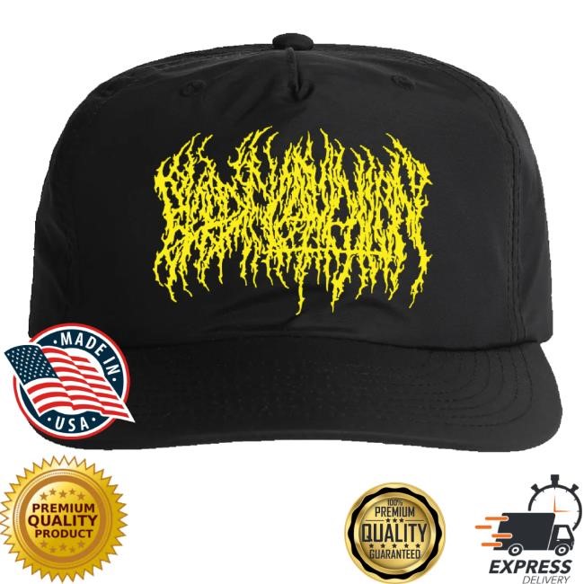 Trending Blood Incantation Merch Yellow Logo Surf Hats Black