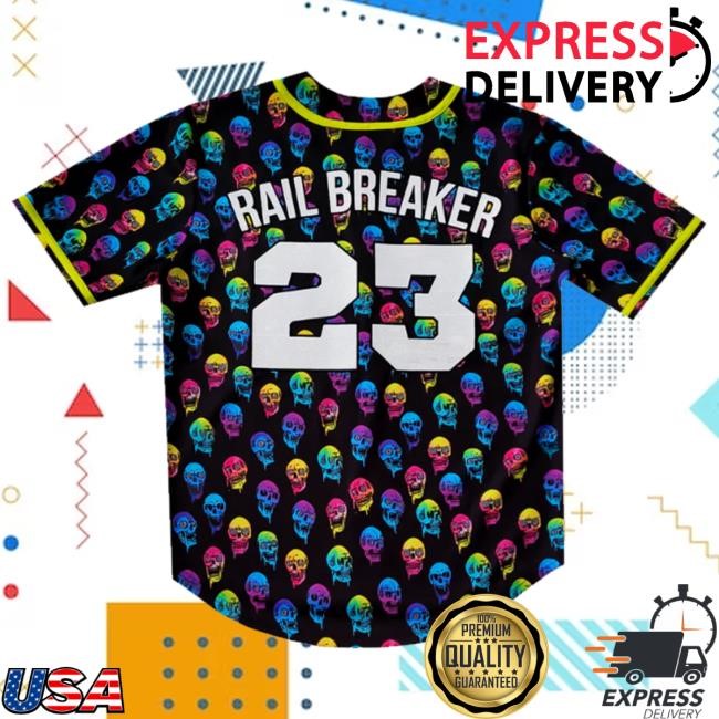 Official Kt8 Merch Riot Riot Ten - Trippy Skull Baseball Jersey Shirt