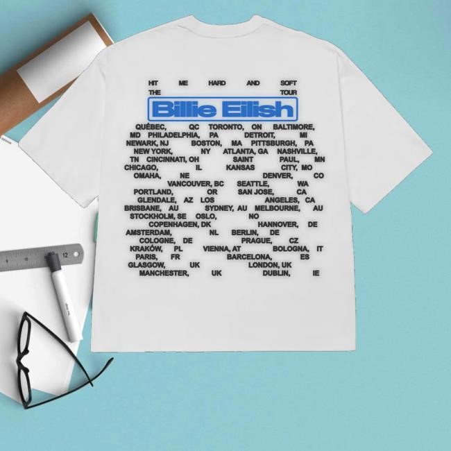 Billie Eilish Hit Me Hard And Soft The Billie Photo Tour Tee