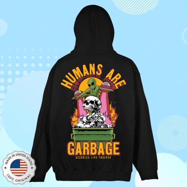 Official Linda Finegold Merch Store Humans Are Garbage T-Shirts Black Lindafinegold Clothing Shop