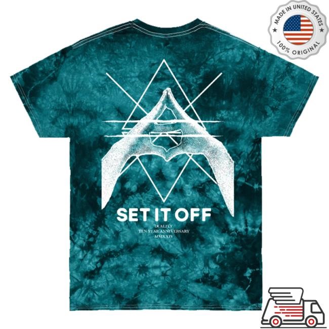Set It Off Official Merch Store Shop Duality 10 Year Anniversary Tie Dye Shirts