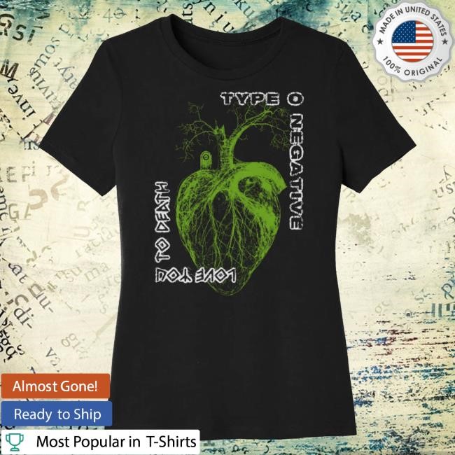 Type O Negative Merch Heart You To Death Hooded Sweatshirt