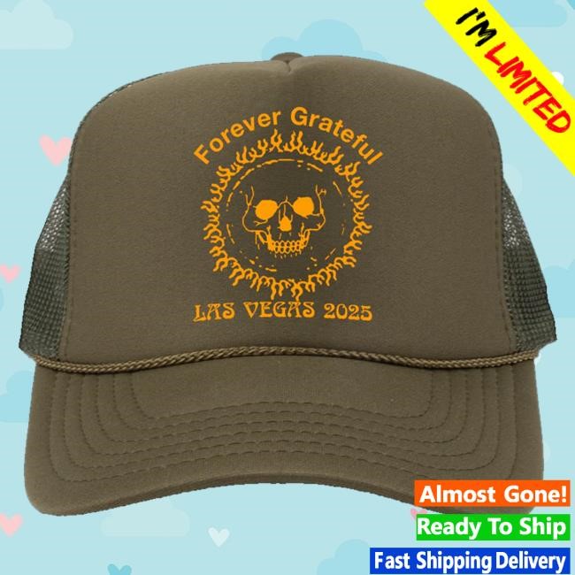 Online Ceramics Merch Forever Grateful Skull Sun New Hat