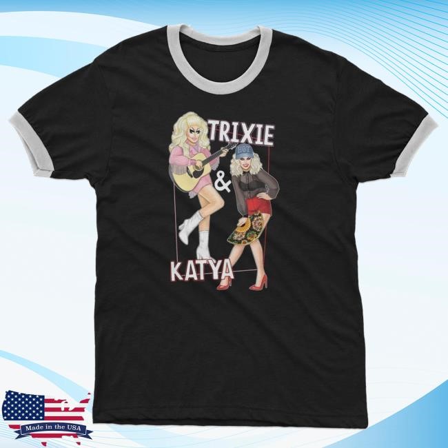 Dragqueenmerch Trixie And Katya British Mod Adult Ringer t-shirt, hoodie, tank top, sweater and long sleeve t-shirt