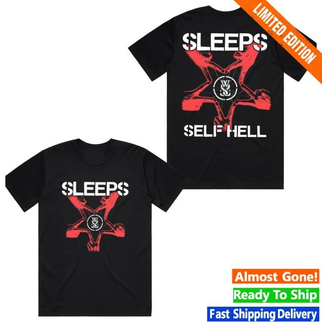 While Shesleeps Merch Shop Store Official Self Hell Pentagram Tank Top