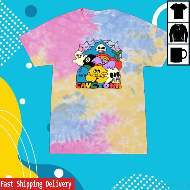 Cave Town Merch Brb Tie-Dye Tee